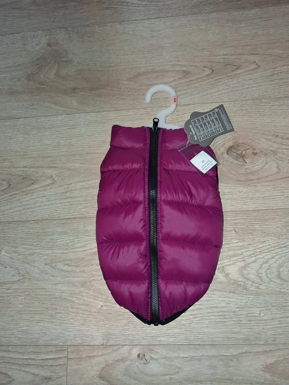 XS Dogs Reversible Puffer Vest Jacket in Magenta And Lilac- Lightweight Warmth